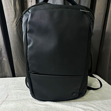 PRIMO 15 in Laptop Backpack Black Polyester Padded Solid Pattern, 19x12x7 picture