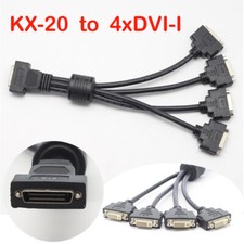 Matrox M9140 LP PCIe x16 4-screen Adapter Cable for KX-20 to 4 x DVI-I Quad Head picture