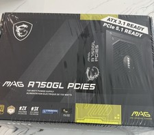 -SEALED- MSI MAG A750GL PCIE5 Modular ATX 3.1 Power Supply 750W 80 Plus Gold picture