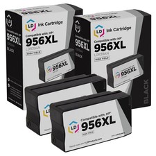 LD Compatible Replacement for HP 956XL / L0R39AN Extra HY Black Ink 2-Pack picture