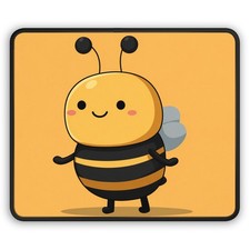 Cute Cartoon Bee Gaming Mouse Pad | Kawaii Bumblebee Desk Mat picture