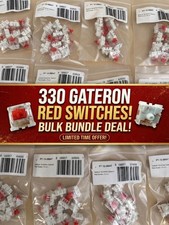 Gateron Red Mechanical Keyboard Switches Lot 330 pcs 33 Bags 10-ct Linear  picture