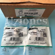 50PCS/Box For Panduit NK688MBU Cat6 Unshielded Keystone Network Jack Module Blue picture