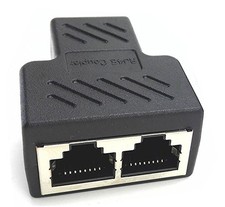 zdyCGTime RJ45 Splitter Adapter LAN Connector 1 Female to 2 Female,Suitable f... picture