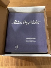 Aldus PageMaker 4.0/4.2 Macintosh Vintage Software 8 Floppy Disks Manuals Box picture