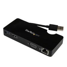 StarTech USB 3.0 Travel Mini Dock HDMI VGA USB GbE USB3SMDOCKHV picture