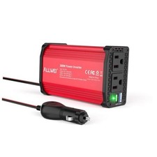 300W Car Power Inverter 12V DC to 110V AC Car Inverter-Red PD27W-Red picture