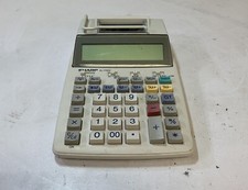 Sharp EL-1750V Two-Color(Black-Red) Printing Calculator, White 