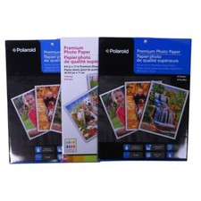 Polaroid Premium Gloss Photo Paper 8.5 x 11 Lot of 3 8-Count Packages 24 Sheets picture