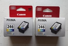 LOT 2 PCS Genuine Canon CL-246 CL-244 Color Ink Cartridges Fine OEM NEW SEALED picture