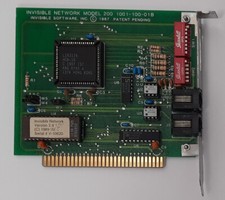 Invisible Network Model 200 8-bit ISA Network Card (Retro, 1987) picture