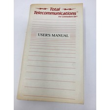 Total Telecommunications for Commodore 64 User’s Manual 1984 picture