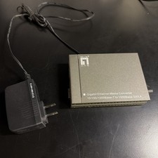 LevelOne GVT4000 Ethernet Media Converter, SFP-3211, Copper Cord, Fiber Cord,Lot picture