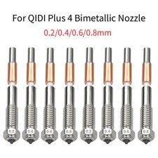 1/2PCS 0.2mm-0.8mm Bimetallic Extruder Ceramic Nozzle For QIDI Plus 4 3D Printer picture