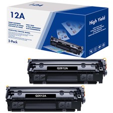 2x Q2612A 12A Compatible Toner Cartridge For HP Laser Jet 3015 3020 3030 3050 picture