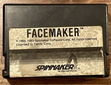 RARE EARLY TANDY Radio Shack Color Computer Software Pak - FACEMAKER Cartridge picture