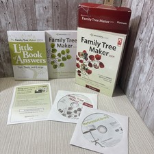 Platinum Family Tree Maker 2008 PC CD-ROM Software Ancestry Genealogy Kit picture
