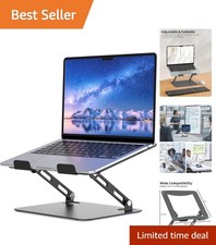 Sturdy Metal Laptop Mount - Foldable & Adjustable Stand for Enhanced Comfort picture