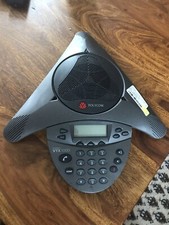 Polycom SoundStation VTX1000 Used Conference Phone Black 3 Line RJ-11 picture