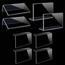 8Pack Acrylic Shelf Labels Display Holder for Label Price Tag Signs Bookshelf... picture