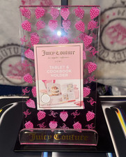 Juicy Couture Tablet & Cookbook Holder Anti-Slip Pink/Clear Strawberry picture