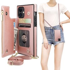 Bocasal Crossbody Wallet Case For Iphone 11 Card Holderzipper Card Slot picture