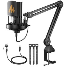 MAONO USB Condenser Microphone-Studio Mic with Shock Mount, Boom Arm,... picture