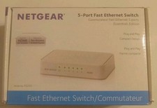 New /NETGEAR FS205 5-Port Fast Ethernet Switch Plug and Play NEW Opened Box picture