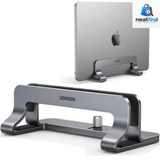 Laptop Stand Vertical Aluminum Gray Compatible with MacBook Pro/Air 17.3