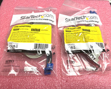 LOT OF 2X STAR TECH 4 Port USB-A Female Slot Plate Adapter picture