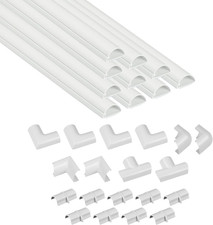 D-Line 157In Cord Cover Kit, Self-Adhesive Wire Hiders, Paintable Cable Raceway picture