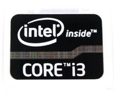 50PCS  Intel Core i3 Black Sticker Case Badge Genuine USA Lot Wholesale OEM picture