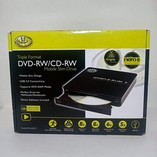 GEAR HEAD 8XDVDEXT Black Triple Format DVD-RW/CD-RW Mobile Slim Hard Drive picture