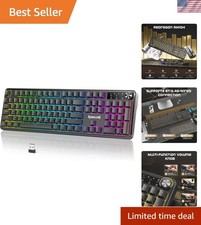 RM104 Wireless Gaming Keyboard with Knob, Tri-Mode BT/2.4G/USB-C RGB Computer... picture