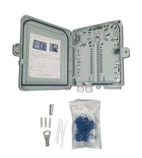 12-Core FTTH Fiber Distribution Box, IP65, 12-Port, Indoor/Outdoor Optical Fi... picture