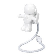 NEW USB ASTRONAUT LED LIGHT - FLEXIBLE ASTRO SPACEMAN NIGHT LITE FOR LAPTOP PC picture