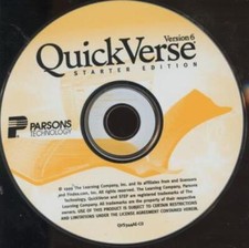 QuickVerse 6 Starter Edition PC CD Bible research reference study illustrations picture