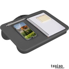 Compact Charcoal Lap Desk with Carry Handle for Easy Organization - 14’’ picture