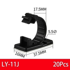 25x Cable Clips Adhesive Cord Management Organizer Wire Holders 0.5