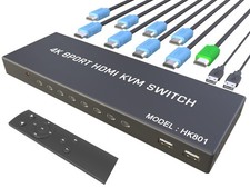 KAGO 8 Port HDMI KVM Switch 4K@60Hz for 8 Computers picture