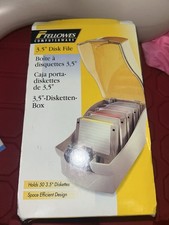 Fellows Computerware Archive 50 Diskette Storage Box 3.5