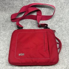 STM Unisex Tablet Crossbody Bag OS Red Ripstop Padded Tech Sleeve picture