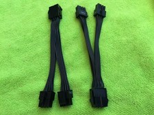 LOT 2X  EVGA  8 PIN TO DUAL 8 PIN CPU POWER CABLE ADAPTER , ORIGINAL picture
