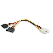 StarTech 12in LP4 to Dual SATA Power Adapter - Reliable Power Splitter picture