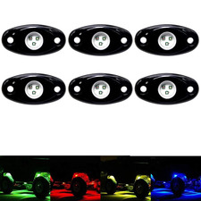 Opp Ulite Rgb Rock Lights 6Pods Multicolor Neon Accent Underglow Lighting Kit picture