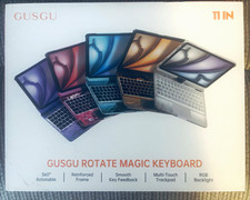 GUSGU Rotate Magic Keyboard Dock 11 in 360° Rotatable Touchpad RGB Backlight picture