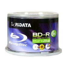 600 RIDATA BD-R 25GB 6X Recordable Blu-ray White Inkjet Printable Blank Disc picture