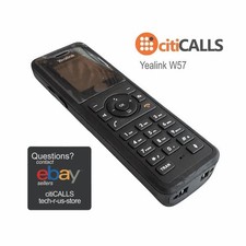 Yealink W57R 1302007 Ruggedized DECT Color LCD Display Handset Phone w Cradle picture