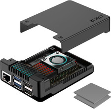 Argon NEO 5 Aluminum Case for Raspberry Pi 5 - Built-in Fan (Black) picture