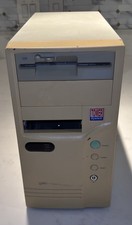 Vintage 90’s AT Desktop PC Computer Tower System Case w/ Power Supply UNTESTED picture